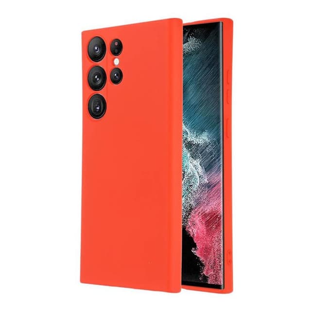 Liquid silikon skal Samsung Galaxy S23 Ultra - China Red