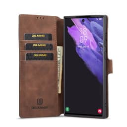 DG-Ming Lommebokdeksel 3-kort Samsung Galaxy S23 Ultra - Coffe