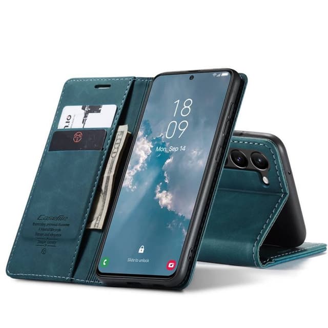 CaseMe Smart Magnet FlipCase Samsung Galaxy S23 Plus - Blå