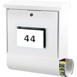 Brevlåda Burg Wächter Malaga 4400 W Stålbleck Vit