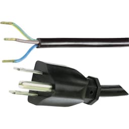 HAWA 1008246 Tilslutningskabel Strøm Sort 2.00 m