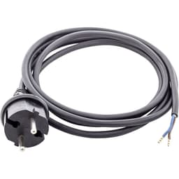 HAWA 1008278 Tilslutningskabel Strøm Sort 5.00 m