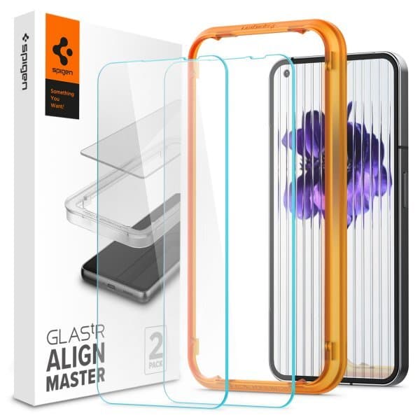 Spigen Nothing Phone (1) Skjermbeskytter GLAS.tR ALIGNmaster 2-pakning