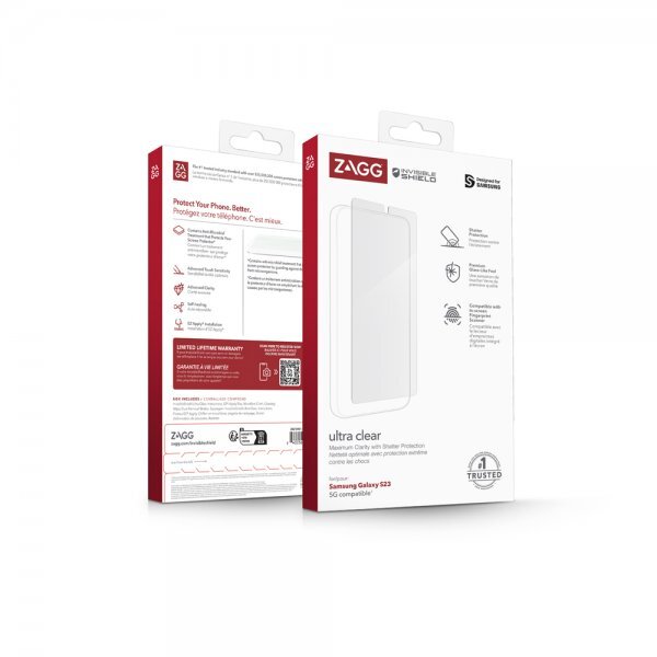 ZAGG InvisibleShield Samsung Galaxy S23 Näytönsuoja Ultra Clear