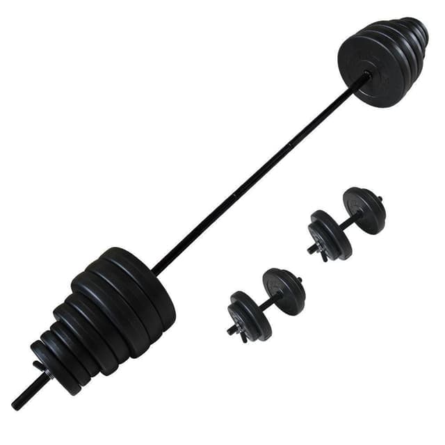 Tunturi Hantel / Skivstångsset 50 kg.