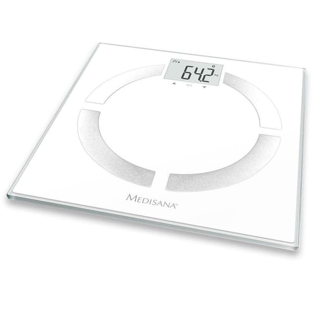 vidaXL Kroppsanalysvåg BS 444 vit 180 kg