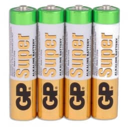 batterier Super AA alkalisk per 4 stk