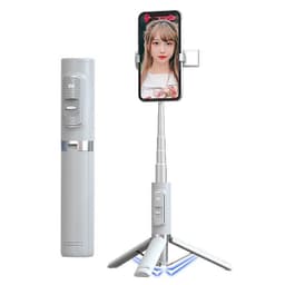 All-in-one Selfie Stick -jalusta valolla Valkoinen
