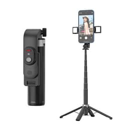 Mini Selfie Stick To lys med fjernbetjening Sort