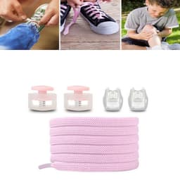 Ingen slips skolisser 1 par Rosa 1 m