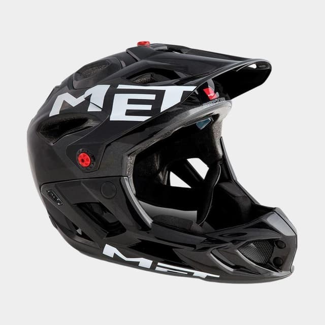 Met Parachute Anthracite Black/Glossy, Cykelhjälm Svart Large