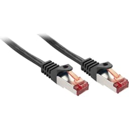 LINDY 47370 RJ45 Nätverk Anslutningskabel 0.30 m Svart