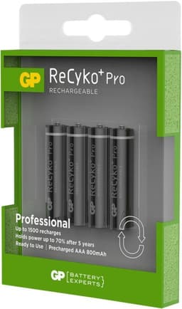 Oppladbart NiMH Batteri AAA 1.2 V ReCyKo+ 800 mAh 4-Blister