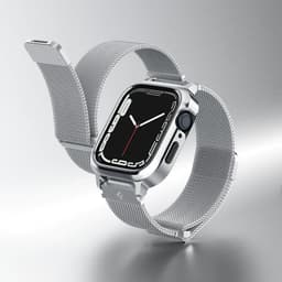Spigen Apple Watch 40mm Armbånd Metal Fit Pro Sølv