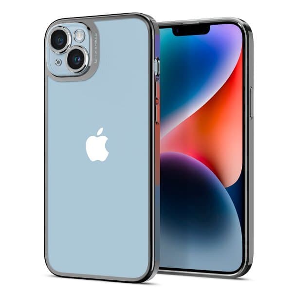 Spigen iPhone 14 Plus Deksel Optik Crystal Chrome Gray