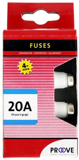 Proove Sikring 20A (4 Stk.)