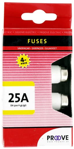 Proove Säkring 25A (4 st)