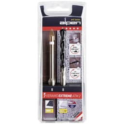 Glas- och kakelborr-set 2 delar 8 mm Alpen Keramo