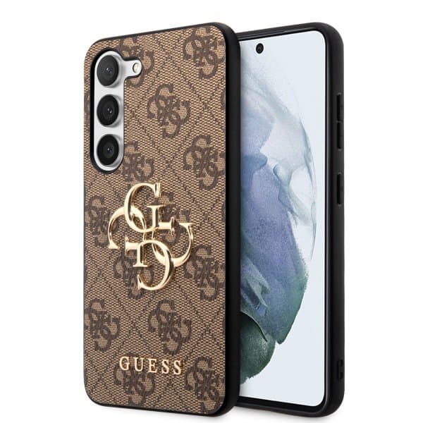 Guess Samsung Galaxy S23 Cover 4G Logo Brun