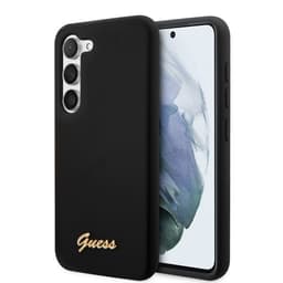 Guess Samsung Galaxy S23 Plus Skal Liquid Silicone Metal Logo Svart