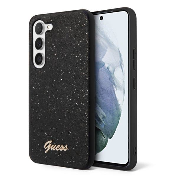 Guess Samsung Galaxy S23 Skal Fixed Glitter Case Svart