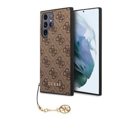 Guess Samsung Galaxy S23 Ultra Skal 4G Charms Brun