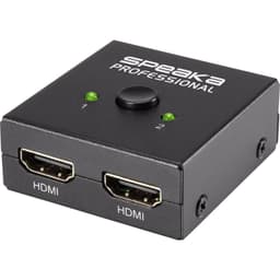 SpeaKa Professional 2 Port HDMI-Switch dubbelriktad