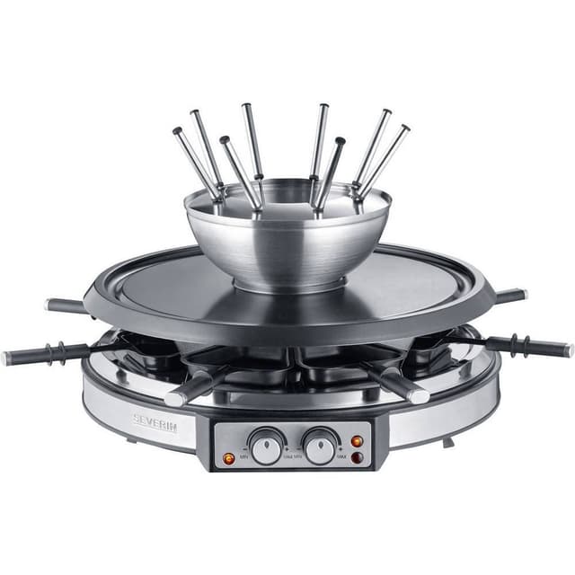 Severin RG 2348 Raclette 8 fonduegafflar, 8 pannor