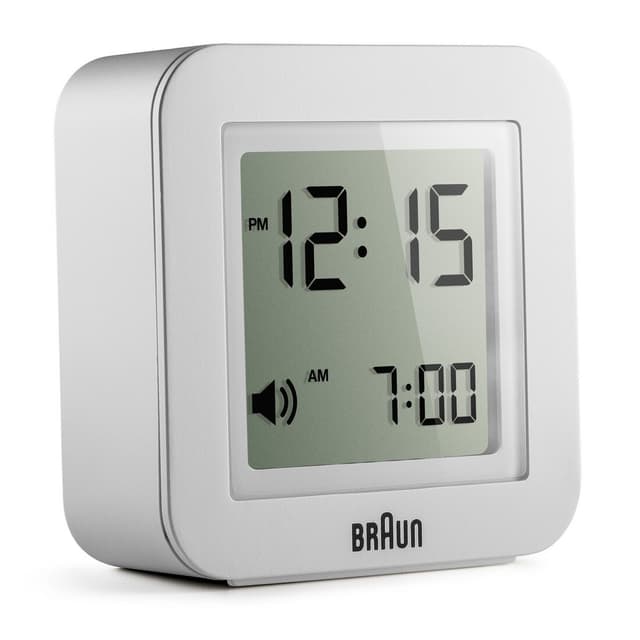 Braun liten vekkerklokke digital BNC018WH