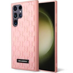 Karl Lagerfeld 3D monogram Samsung Galaxy S23 Ultra - Lyserød