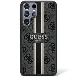 Guess Hardcase 4G printed stripe Samsung Galaxy S23 Ultra - Svart