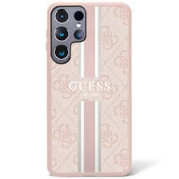 Guess Hardcase 4G printed stripe Samsung Galaxy S23 Ultra - Rosa