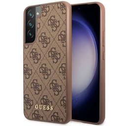 Guess Hardcase 4G metal gold logo Samsung Galaxy S23 - Brun