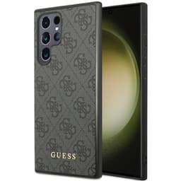 Guess Hardcase 4G metal gold logo Samsung Galaxy S23 Ultra - Harmaa