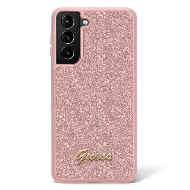 Guess hardcase glitter script Samsung Galaxy S23 - Rosa