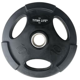 Titan LIFE Weight Disc Rubber. Ø50mm. Black, Levypainot Kumipäällyste 10 kg