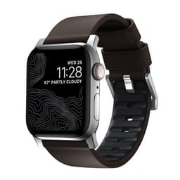 NOMAD Apple Watch 42/44/45mm/Apple Watch Ultra Ranneke Active Band Pro Brun Silver