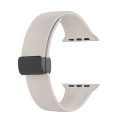 INF Magnetisk absorpsjonsklokkerem silikon Hvit Apple Watch 38mm/40mm/41mm