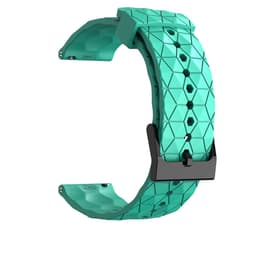 Fotball mønster klokkerem silikon Grønn 20 mm Samsung Galaxy Watch 4 40 44mm/4 Classic 46 42 mm 2021, Garmin Vivoactive 3 Music/Forerunner 645/245 Music/Venu/Venu Sq, Amazfit GTS/GTR 42mm