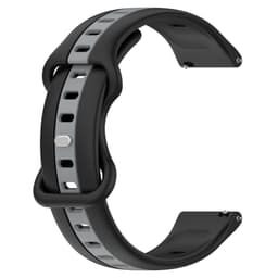 Klokkebånd silikon Grå 20 mm Samsung Galaxy Watch 4 40 44mm/4 Classic 46 42 mm 2021, Garmin Vivoactive 3 Music/Forerunner 645/245 Music/Venu/Venu Sq, Amazfit GTS/GTR 42mm