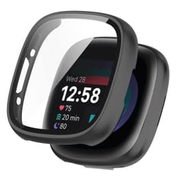 Smart Watch-fodral med skärmskydd Sort Fitbit Versa 4/Fitbit Sense 2