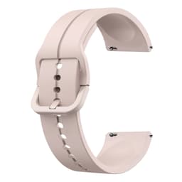Klokkebånd silikon Rosa 20 mm Samsung Galaxy Watch 4 40 44mm/4 Classic 46 42 mm 2021, Garmin Vivoactive 3 Music/Forerunner 645/245 Music/Venu/Venu Sq, Amazfit GTS/GTR 42mm