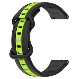 Klokkebånd silikon Grønn Samsung Galaxy Watch 5/5 Pro/4 40 44mm/3 41mm, Huawei watch GT3/GT2  42mm, Huami Amazfit GTS 3/GTS 2 Mini, Garmin Forerunner 158/55/Vivoactive 3/Venu