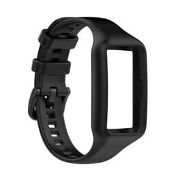 Klockarmband med klockfodral silikon Sort Huawei Band 7 / Band 6 / Band 6 Pro, Honor Band 7 / Band 6