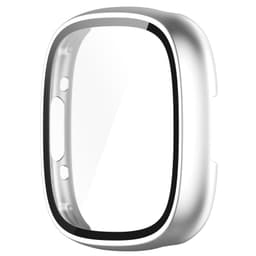 Klockfodral med skärmskydd Silver Fitbit Versa 4/Fitbit Sense 2