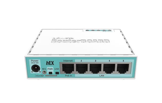 Mikrotik RB750GR3 hEX 256MB 5xGLAN cabinet and power L4
