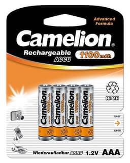 Camelion AAA/HR03, 1100 mAh, oppladbare batterier Ni-MH, 4 stk