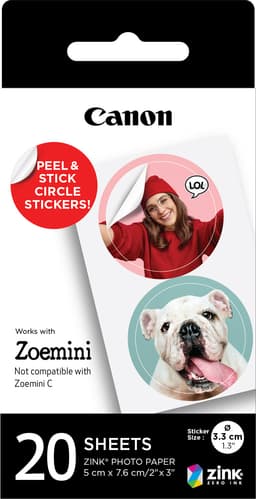 Canon ZINK 1,3" fotopapir (20-pak)