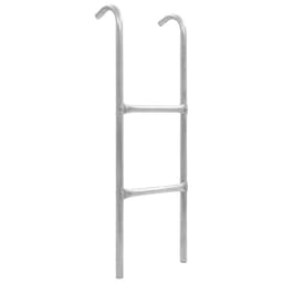 vidaXL Stege till studsmatta 2 steg stål silver 102,6 cm