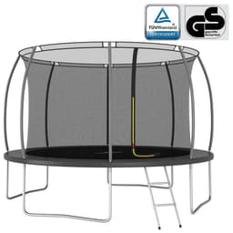vidaXL Studsmatta rund 366x80 cm 150 kg